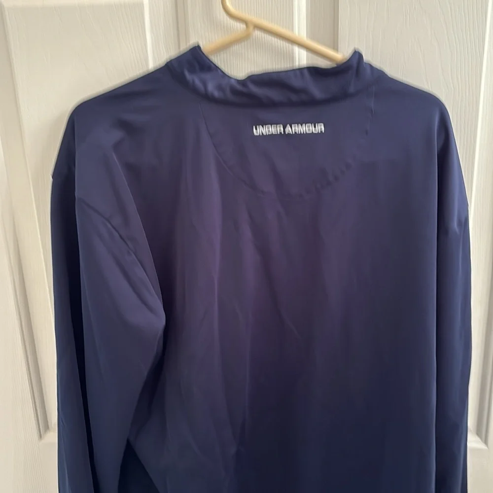 Under Armor men’s 1/4 zip Navy Blue - Picture 3 of 3